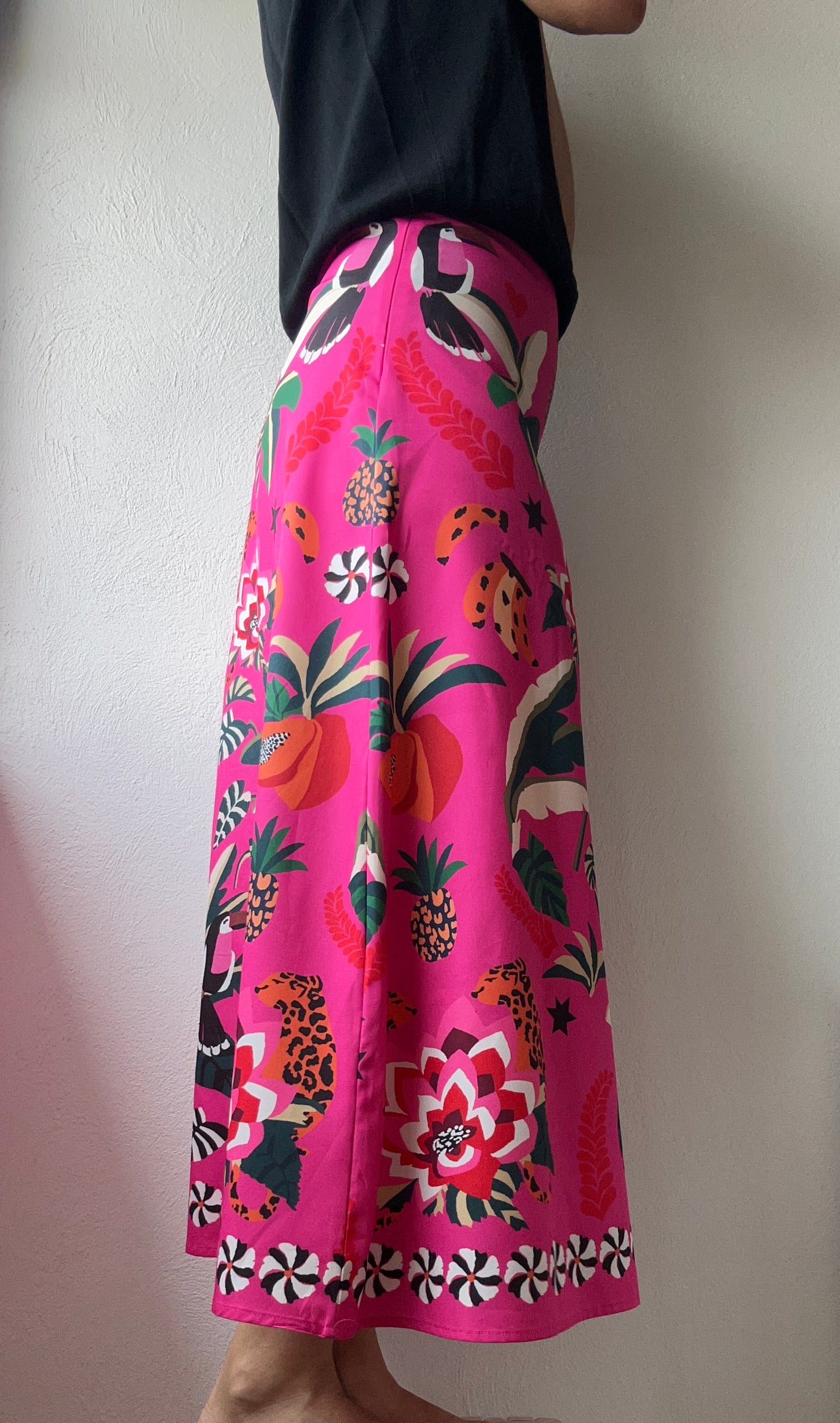 Falda fucsia