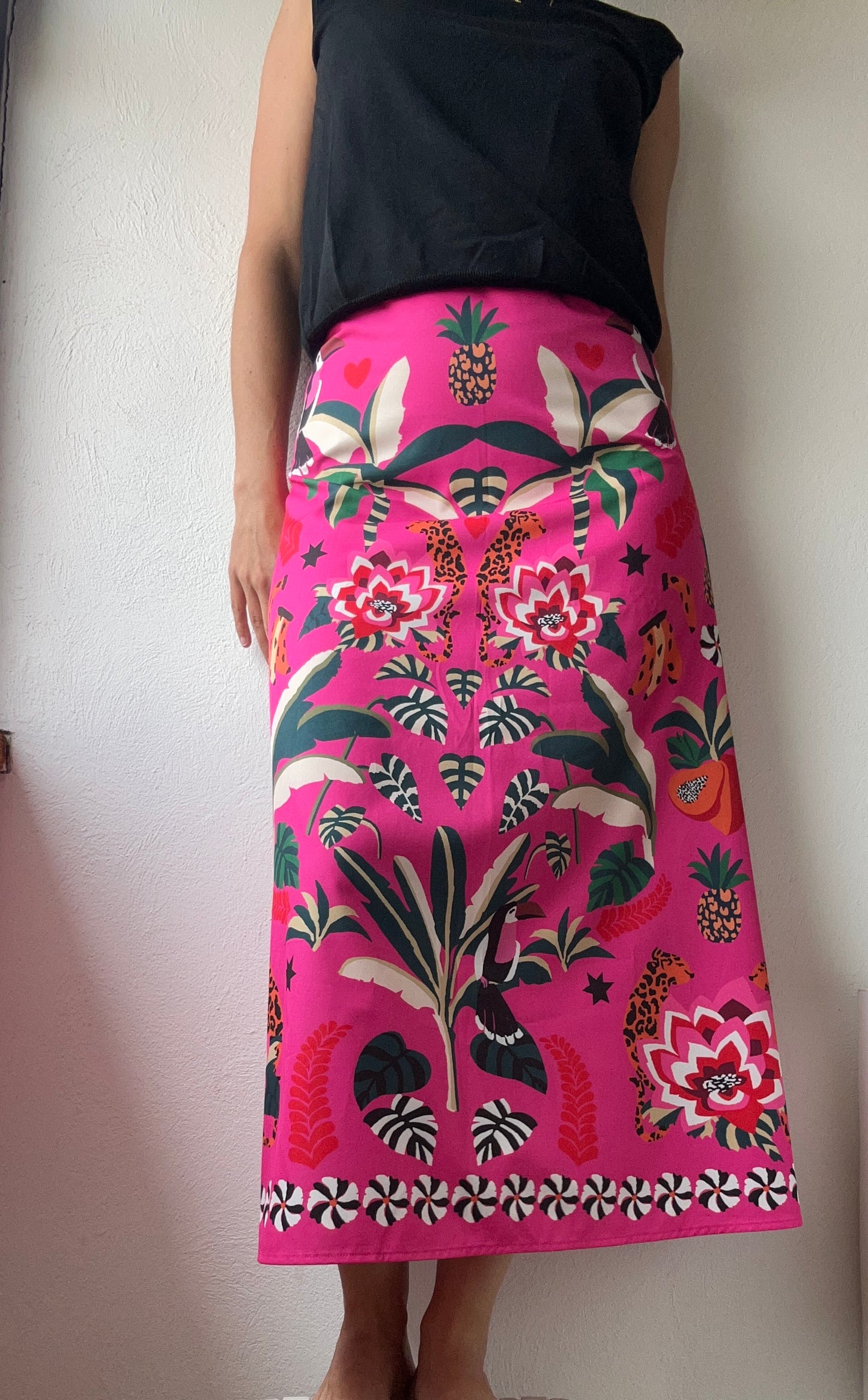 Falda fucsia