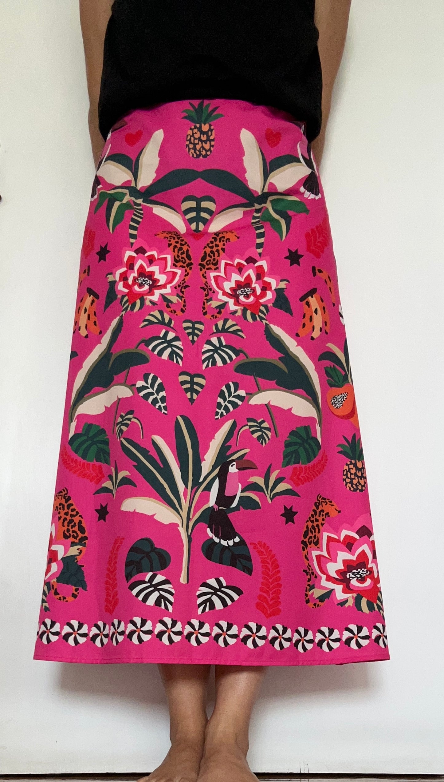 Falda fucsia