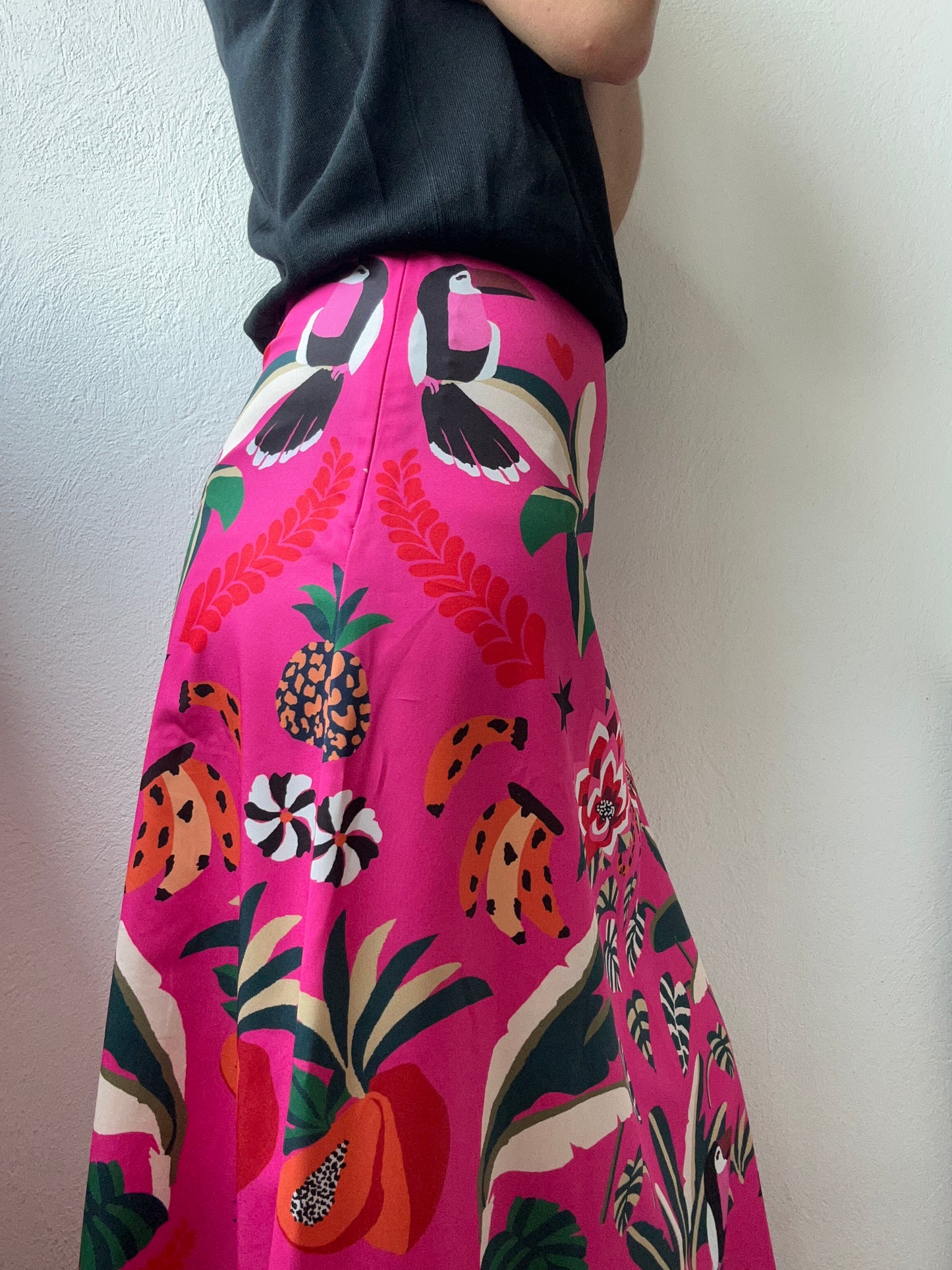 Falda fucsia