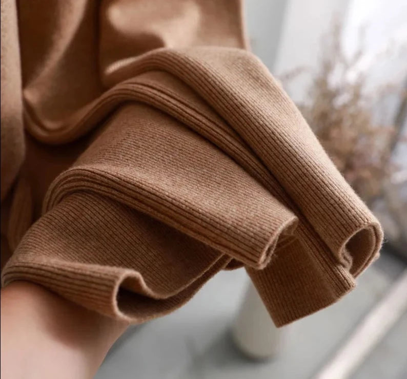 Pantalones punto liso
