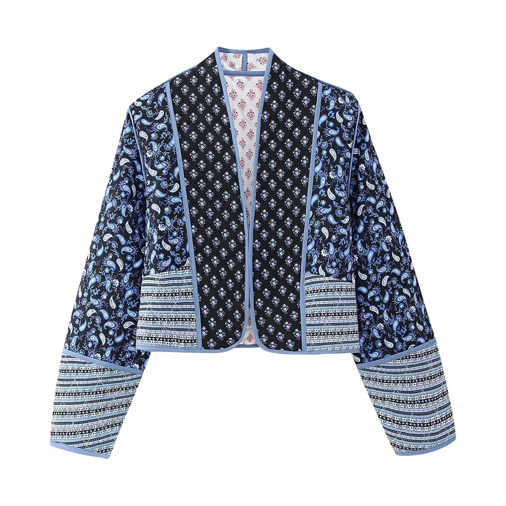 Chaqueta reversible rosa y azul