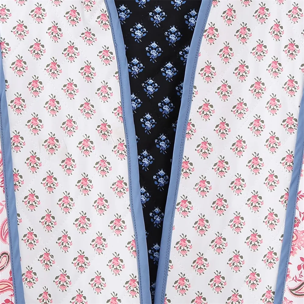 Chaqueta reversible rosa y azul