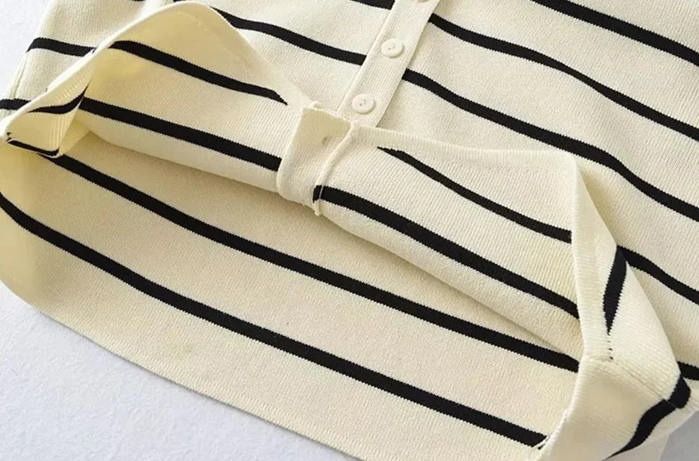 Chaleco de punto con botones