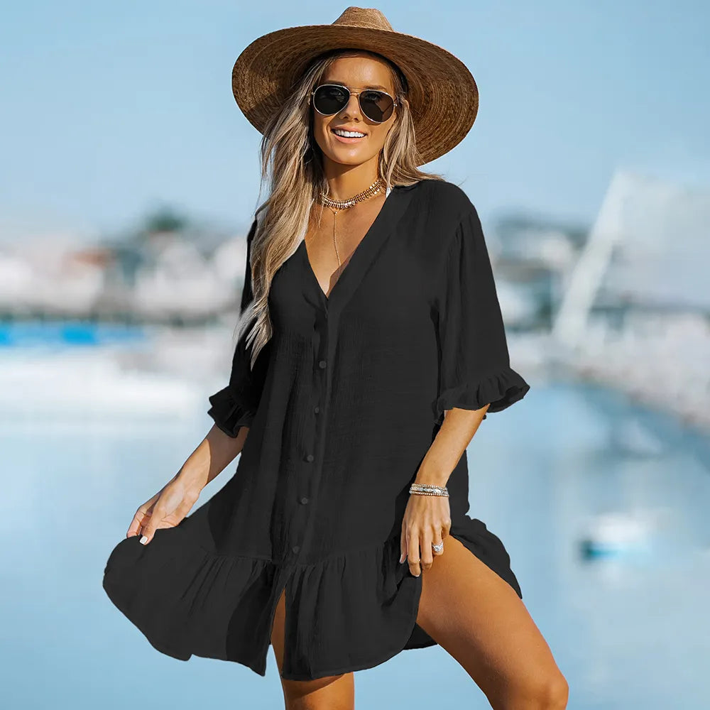 Cover up ruffle