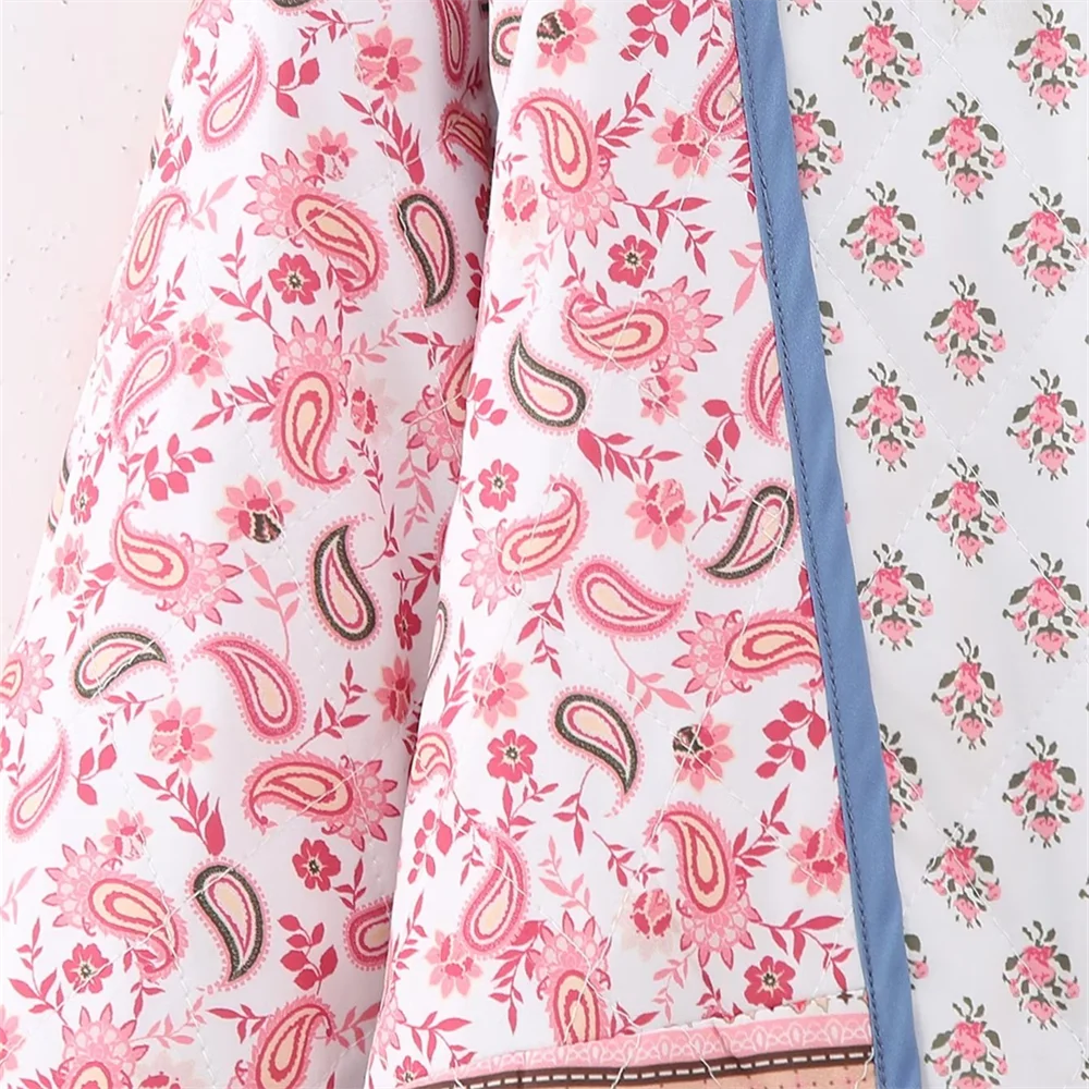 Chaqueta reversible rosa y azul