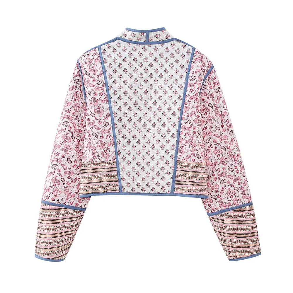 Chaqueta reversible rosa y azul