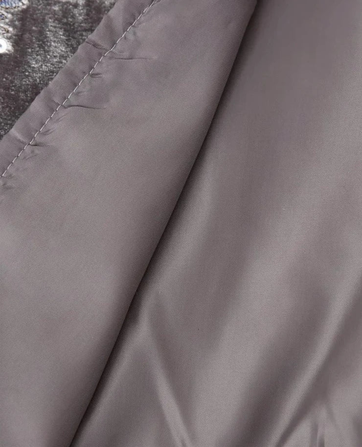 Chaleco velvet corto