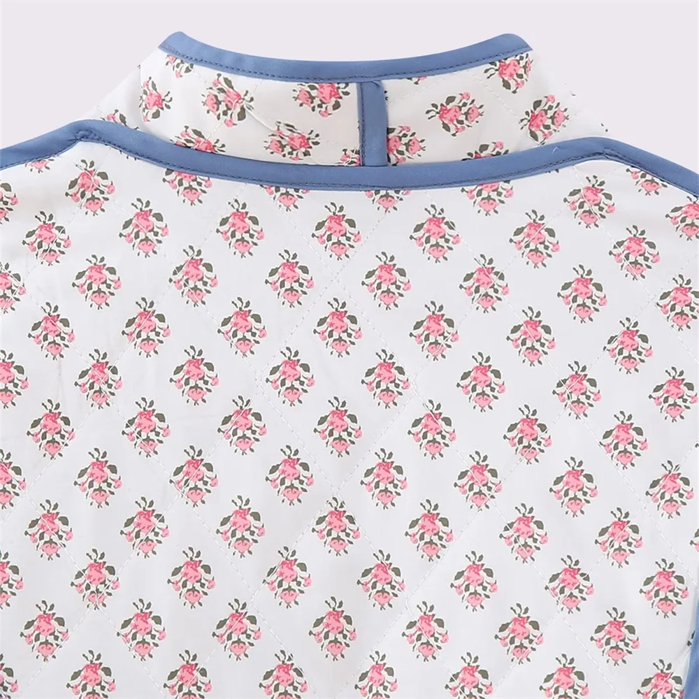 Chaqueta reversible rosa y azul