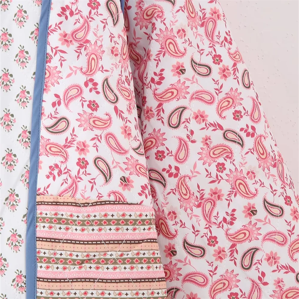 Chaqueta reversible rosa y azul