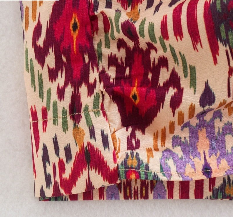 Falda pantalón y camisa