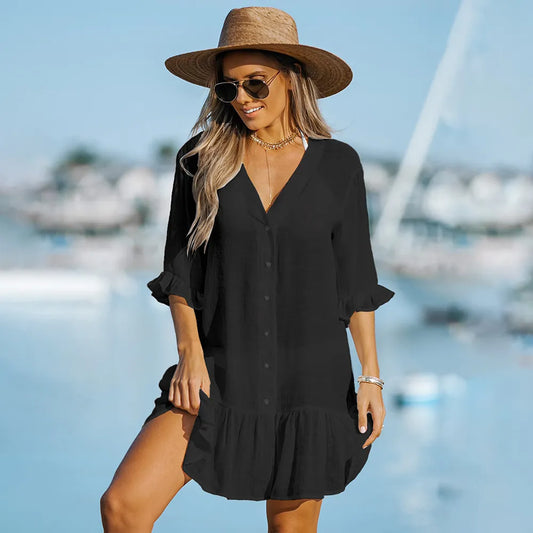 Cover up ruffle