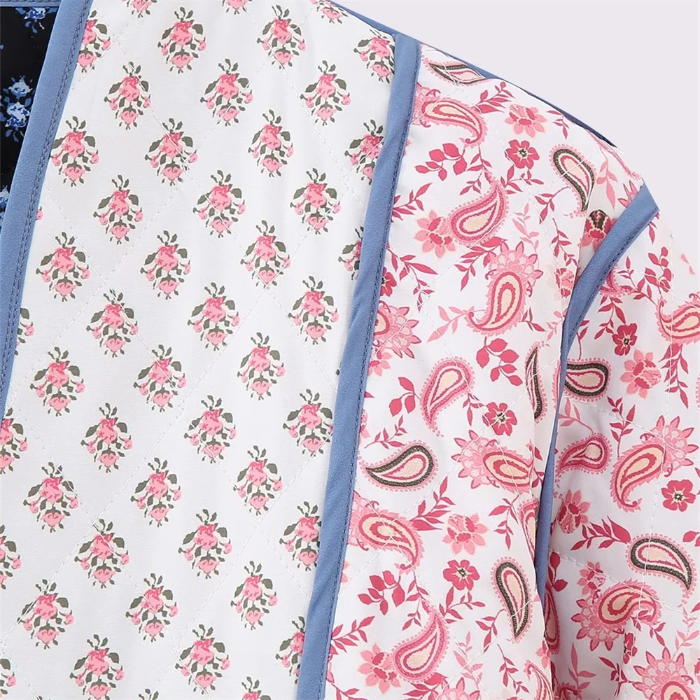 Chaqueta reversible rosa y azul