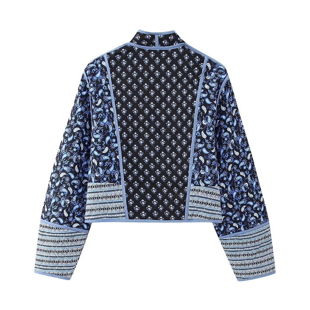 Chaqueta reversible rosa y azul