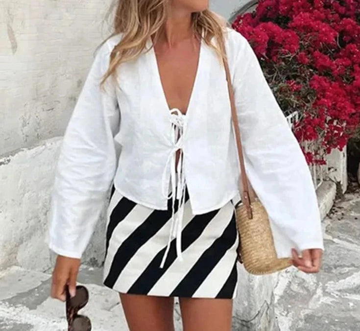 Camisa lino lazo