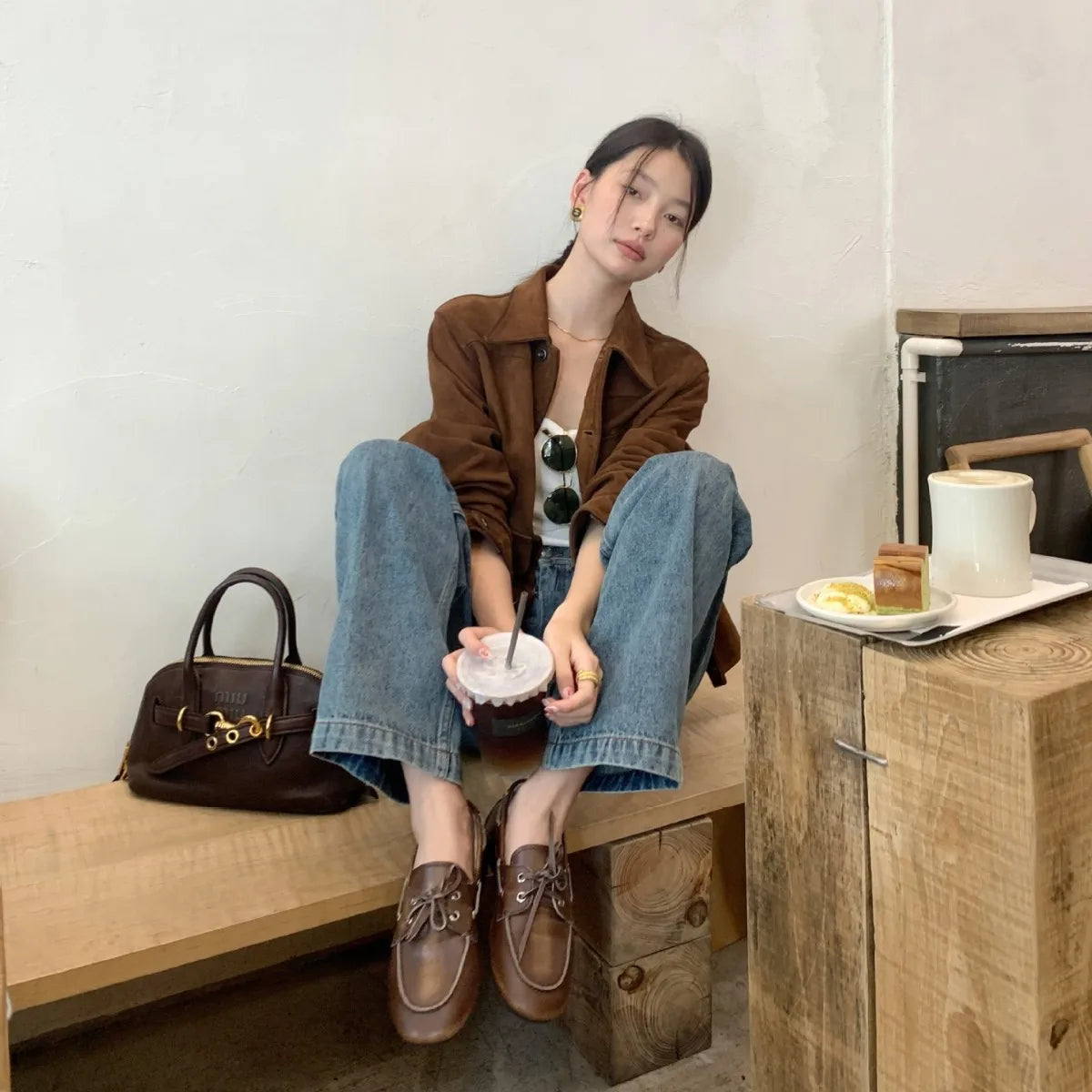 Mocasines piel con cordones