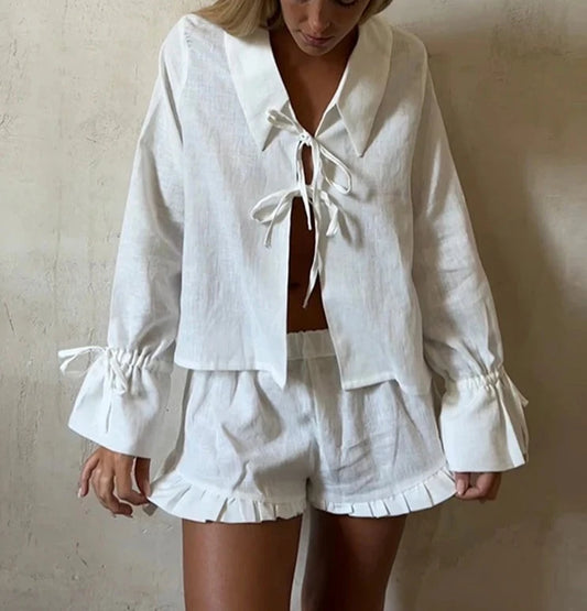 Conjunto lino blanco