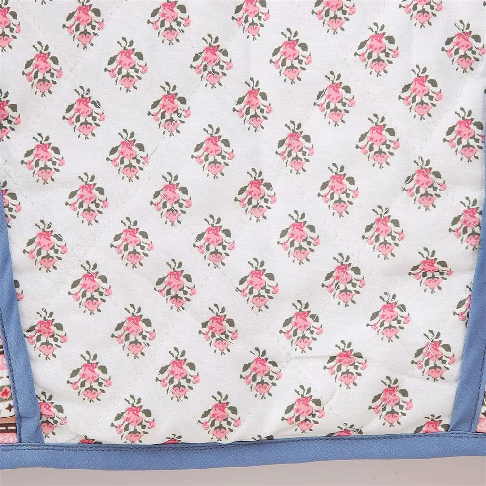 Chaqueta reversible rosa y azul