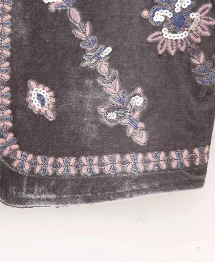 Chaleco velvet corto