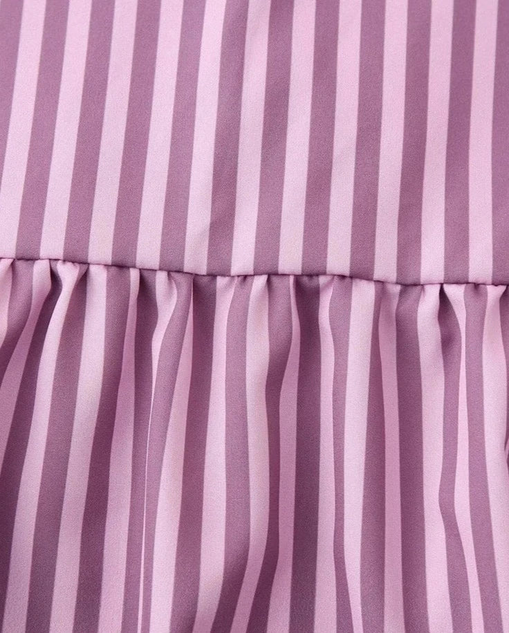 Camisa Rayas morada