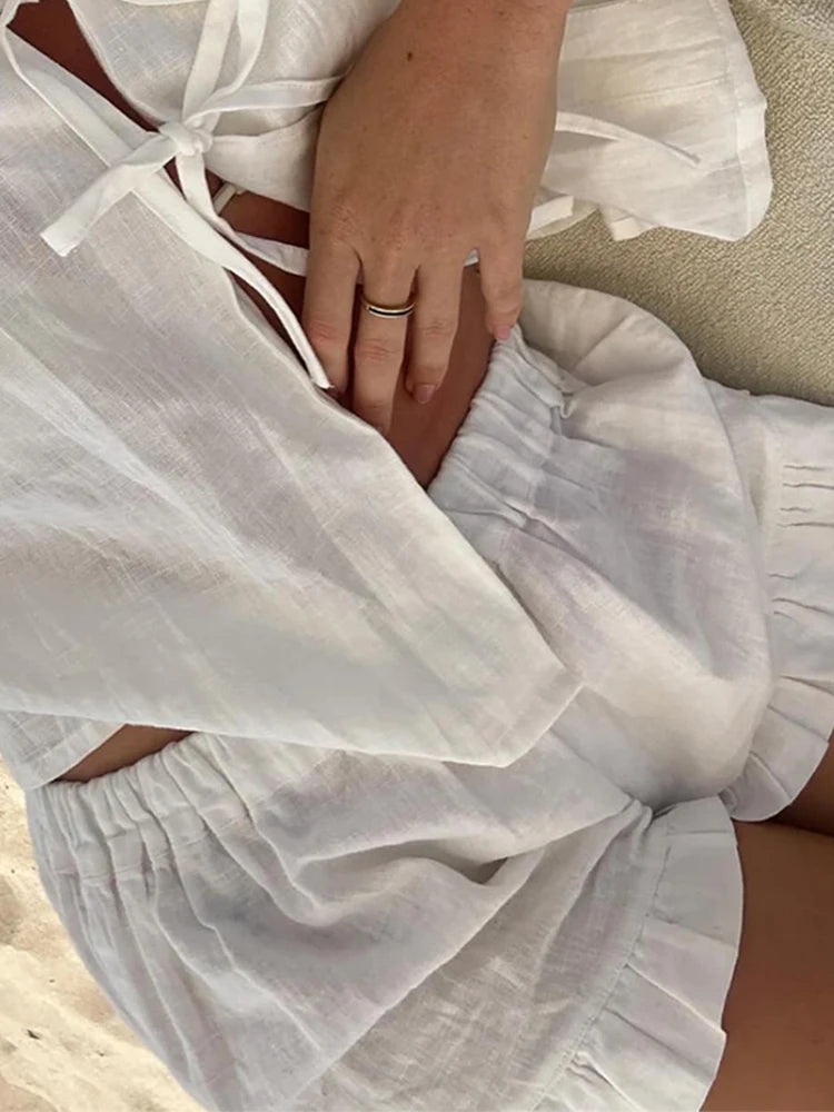 Conjunto lino blanco