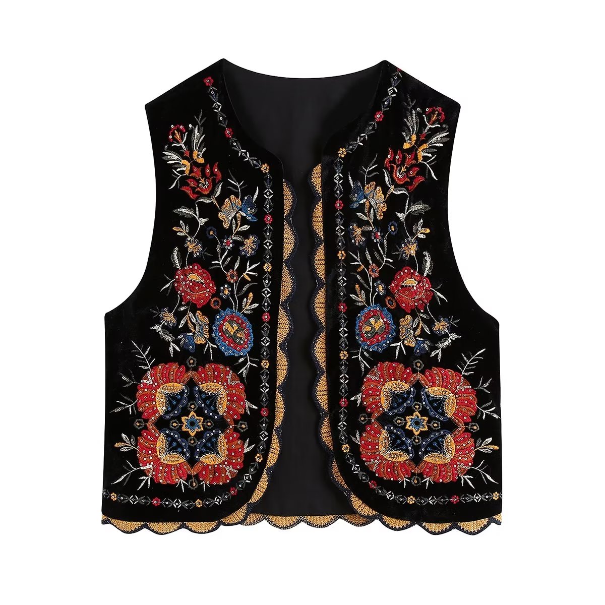Chaleco Velvet Negro